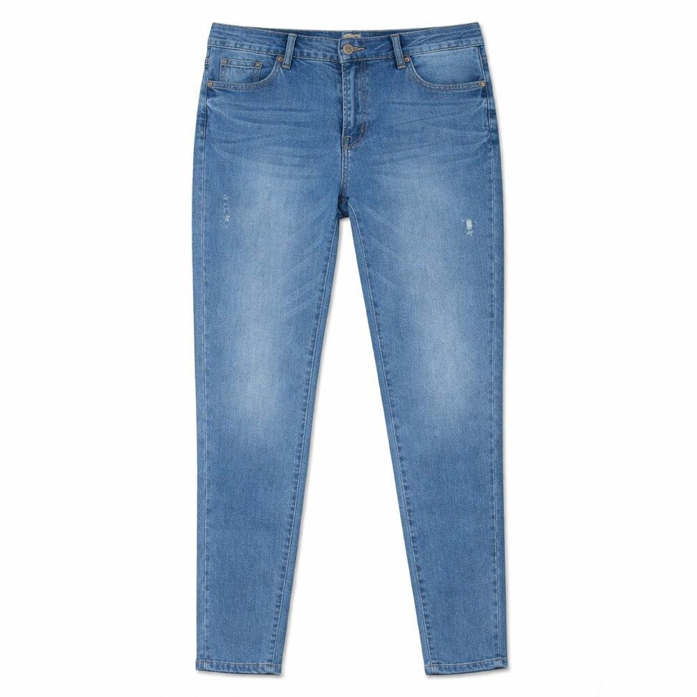 NWT HONTOUTE Light Wash Distressed Jeans Size 31